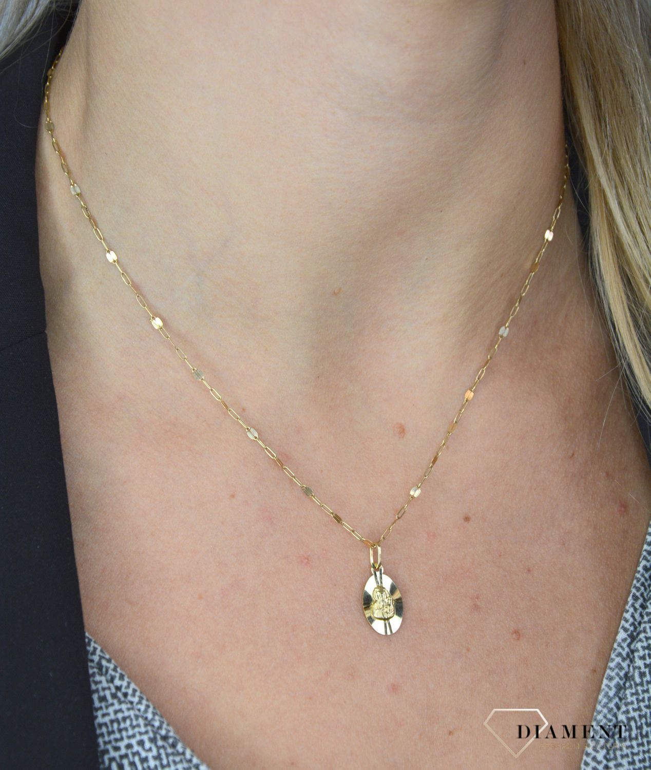 Złoty łańcuszek 585 o szerokości 2 mm DIA-LAN-1242-585 2mm.jpg